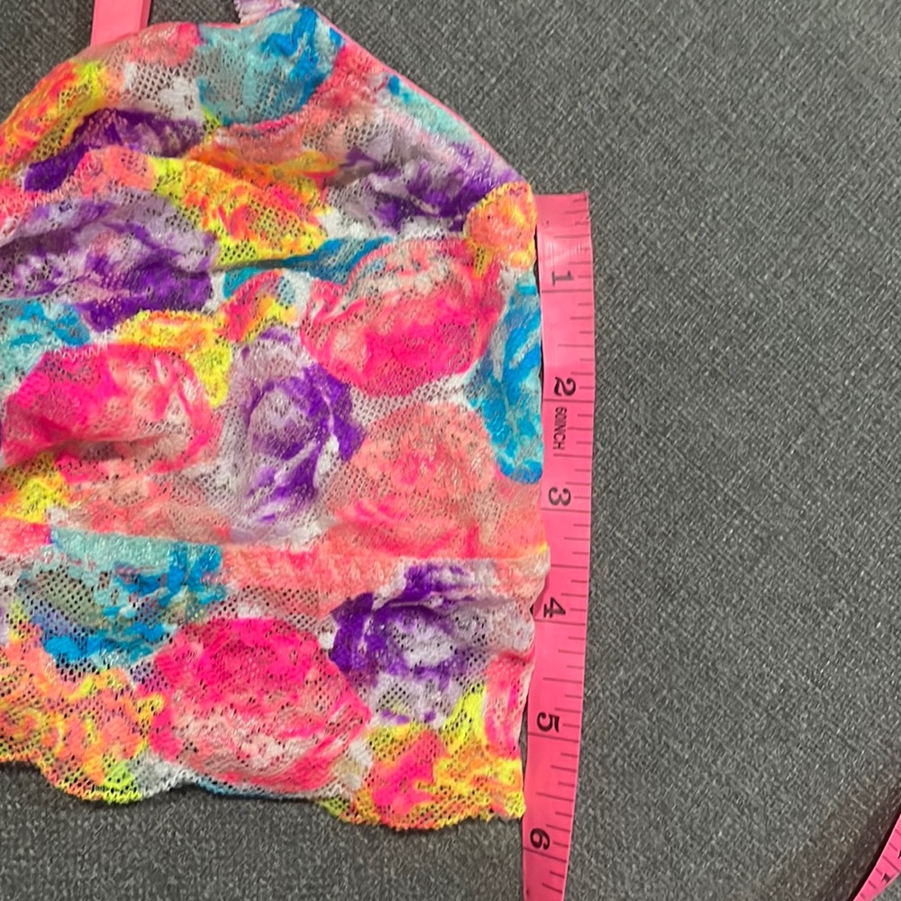 Pink Victoria Secret Lace Multicolored Pink Bralette M - Picture 9 of 9